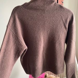 Aritzia Wilfred cashmere sweater brown